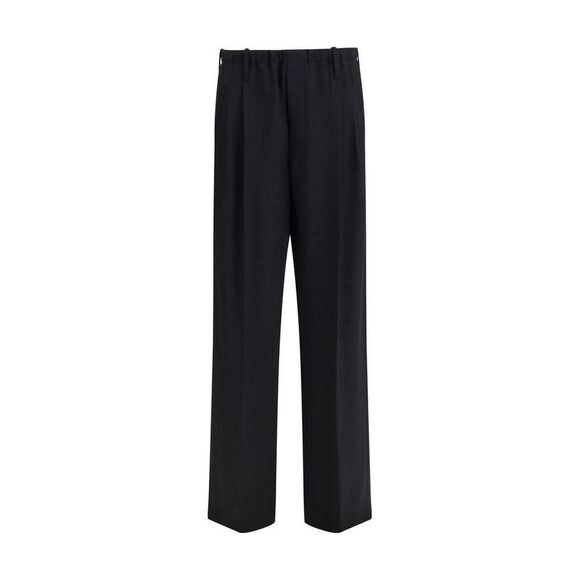 Brunello Cucinelli Fleece Wool Casual Pants Women Black Jeans & Pants